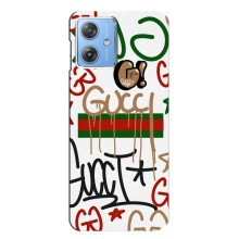 Брендновые Чехлы для Motorola MOTO G54 / G54 Power - (PREMIUMPrint) (Стиль GUUCI)