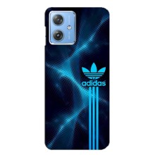 Чехлы Адидас для Motorola MOTO G54 / G54 Power (AlphaPrint) (Синий Адидас)