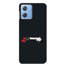 Чехлы (ART) Цветы на Motorola MOTO G54 / G54 Power (VPrint) (Неожиданные цветы)