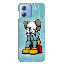 Чехлы для Motorola MOTO G54 / G54 Power - Bearbrick Louis Vuitton (PREMIUMPrint) (Плач Bearbrick)