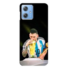 Чехлы для Motorola MOTO G54 / G54 Power (Leo чемпион) (AlphaPrint) (Кубок Месси)