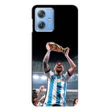 Чехлы Лео Месси Аргентина для Motorola MOTO G54 / G54 Power (Счастливый Месси)