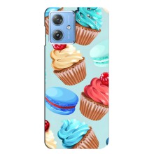 Чохли з фруктами для Motorola MOTO G54 / G54 Power (VPrint) (Кексики)