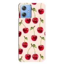Чохли з фруктами для Motorola MOTO G54 / G54 Power (VPrint) (Черешня)