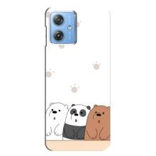 Чехлы с изображением разных животных для Motorola MOTO G54 / G54 Power (Удивленные медвеженки)