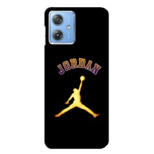 Чехлы для Motorola MOTO G54 / G54 Power - с картинкой JORDAN (AlphaPrint) (Jordan Gold)