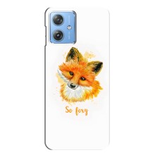 Чехлы с картинкой Лисички для Motorola MOTO G54 / G54 Power (VPrint) (Девочка Лиса)