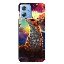 Чехлы с картинкой Лисички для Motorola MOTO G54 / G54 Power (VPrint) (Лисица в космосе)