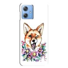 Чехлы с картинкой Лисички для Motorola MOTO G54 / G54 Power (VPrint) (Веселая лисичка)