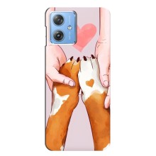 Чехлы с собаками для Motorola MOTO G54 / G54 Power (VPrint) (Любовь к собакам)