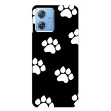 Чехлы с собаками для Motorola MOTO G54 / G54 Power (VPrint) (Следы собаки)