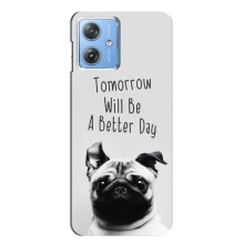 Чехлы с собаками для Motorola MOTO G54 / G54 Power (VPrint) (Смешной Мопс)