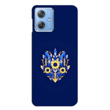 Чехлы для Motorola MOTO G54 / G54 Power  Укр. Символика (AlphaPrint) (Цветочный Герб)