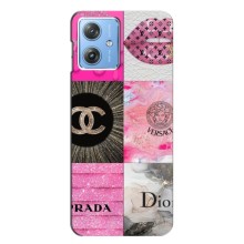 Чехол (Dior, Prada, YSL, Chanel) для Motorola MOTO G54 / G54 Power (Модница)