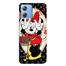 Чехол Disney Mouse Motorola MOTO G54 / G54 Power (PREMIUMPrint) (Минни peace)