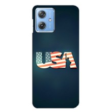 Чехол Флаг USA для Motorola MOTO G54 / G54 Power (USA)