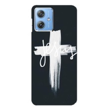 Чехол для Motorola MOTO G54 / G54 Power (AlphaPrint) - (Христианские) (Иисус)