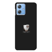 Чехол Майнкрафт на Motorola MOTO G54 / G54 Power (AlphaPrint) Minecraft (Овечка Майнкрафт)