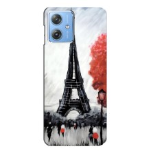 Чехол Эйфелева Башня для Motorola MOTO G54 / G54 Power - (AlphaPrint) (Башня в Париже)