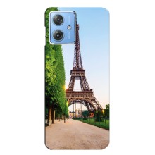 Чехол Эйфелева Башня для Motorola MOTO G54 / G54 Power - (AlphaPrint) (Дорога в Париж)