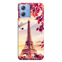 Чехол Эйфелева Башня для Motorola MOTO G54 / G54 Power - (AlphaPrint) (Эйфелева Башня)