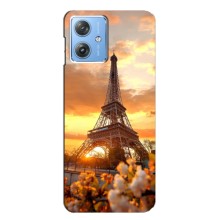 Чехол Эйфелева Башня для Motorola MOTO G54 / G54 Power - (AlphaPrint) (Солнечная башня)