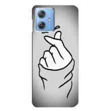 Чохол з принтом для Motorola MOTO G54 / G54 Power (AlphaPrint - Знак сердечка)