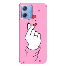 Чохол з принтом для Motorola MOTO G54 / G54 Power (AlphaPrint - Знак сердечка)