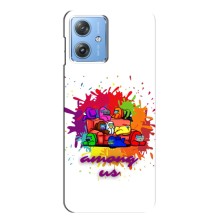 Чехол Амонг Ас для Motorola MOTO G54 / G54 Power (AlphaPrint) (Яркий АмонгАс)