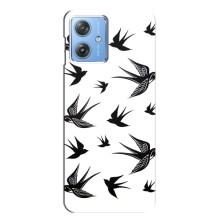 Чехол с птицами на Motorola MOTO G54 / G54 Power (VPrint) (Ласточки)