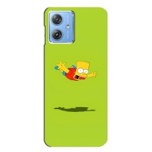Чехол с Симпсонами для Motorola MOTO G54 / G54 Power (VPrint) (Барт Симпсон)