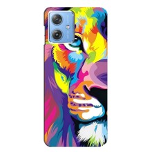 Чохол з картинкою ЛЕВ для Motorola MOTO G54 / G54 Power (VPrint) (Яскравий Лев)