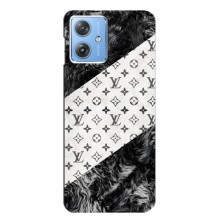 Чехол Стиль Louis Vuitton на Motorola MOTO G54 / G54 Power (LV на белом)