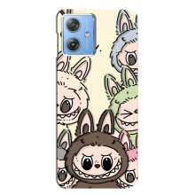 Чохол з Лабубу на Motorola MOTO G54 / G54 Power (Колаж Лабубу)