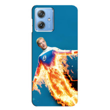 Чохол з принтом Фантастична четвірка для Motorola MOTO G54 / G54 Power – Людина-факел
