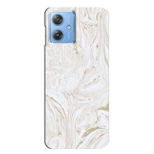Мраморный чехол на Motorola MOTO G54 / G54 Power (VPrint) (Белый мрамор)