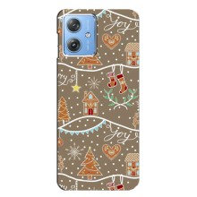 Новогодние, Праздничные Чехлы для Motorola MOTO G54 / G54 Power - 2024 год (Новогодние пряники)