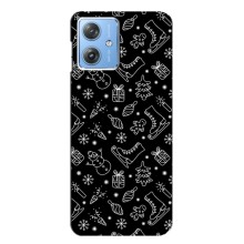 Новогодние, Праздничные Чехлы для Motorola MOTO G54 / G54 Power - 2024 год (Новогодний фон)