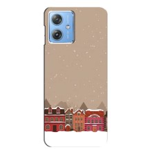 Новогодние, Праздничные Чехлы для Motorola MOTO G54 / G54 Power - 2024 год (Зимний город)