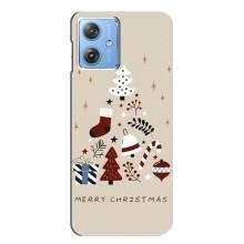 Рождественские Чехлы для Motorola MOTO G54 / G54 Power (VPrint) (Merry Christmas)