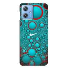 Силиконовый Чехол на Motorola MOTO G54 / G54 Power с картинкой Nike (Найк зеленый)