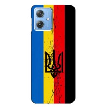 Украинские Чехлы для Motorola MOTO G54 / G54 Power с картинкой УПА (AlphaPrint) (Прапор УПА)