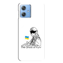 Захисні чохли (Призрак Киева) для Motorola MOTO G54 / G54 Power (AlphaPrint) (Льотчик Києва)