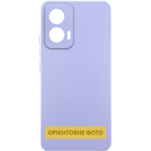 Чехол Silicone Cover Lakshmi Full Camera (AAA) для Motorola Moto G55 5G – Сиреневый