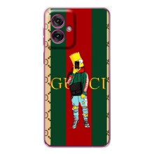 Бренднові Чохли для Motorola Moto G55 - (PREMIUMPrint) (Барт ГУЧЧІ)