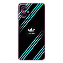 Чохли Адидас для Motorola Moto G55 (AlphaPrint) (Адідас з полосами)