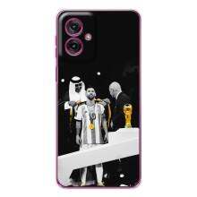 Чохли для Motorola Moto G55 (Leo чемпіон) (AlphaPrint) (Мессі коронований)