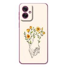 Чехлы для любимой на Мото G55 (VPrint) (Руки любві)