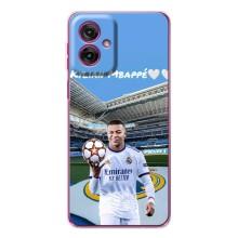 Чехол (TPU) с Футболистом на Motorola Moto G55 – Mbappe Real