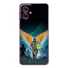 Чехлы с картинкой ЗСУ для Motorola Moto G55 (AlphaPrint) (Солдат ЗСУ)